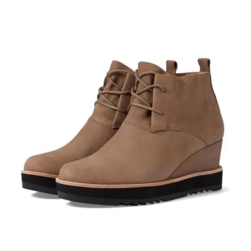 Eileen Fisher Capa‎ Wedge Chukka Lace Up Flacon Boot Msrp $265 Size 11 New